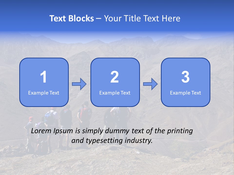 Hiking Amazing Background Landscape PowerPoint Template