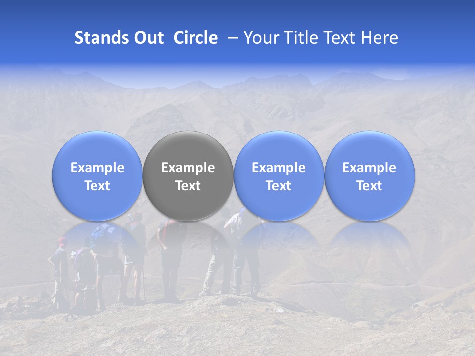 Hiking Amazing Background Landscape PowerPoint Template