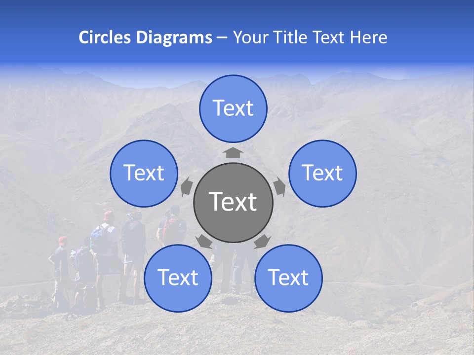 Hiking Amazing Background Landscape PowerPoint Template