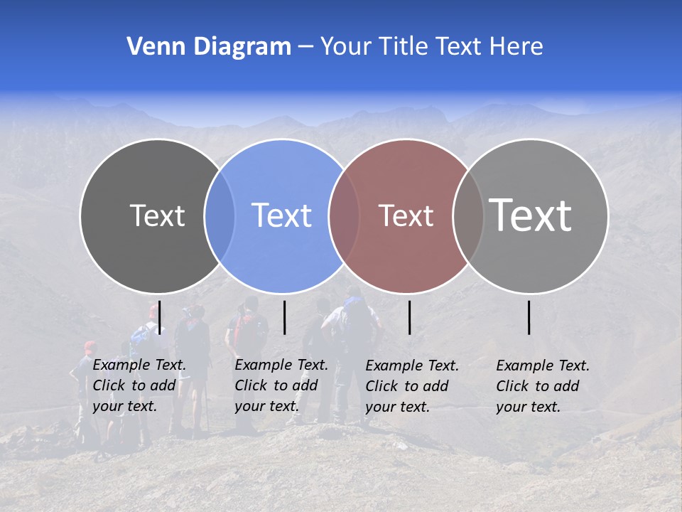 Hiking Amazing Background Landscape PowerPoint Template