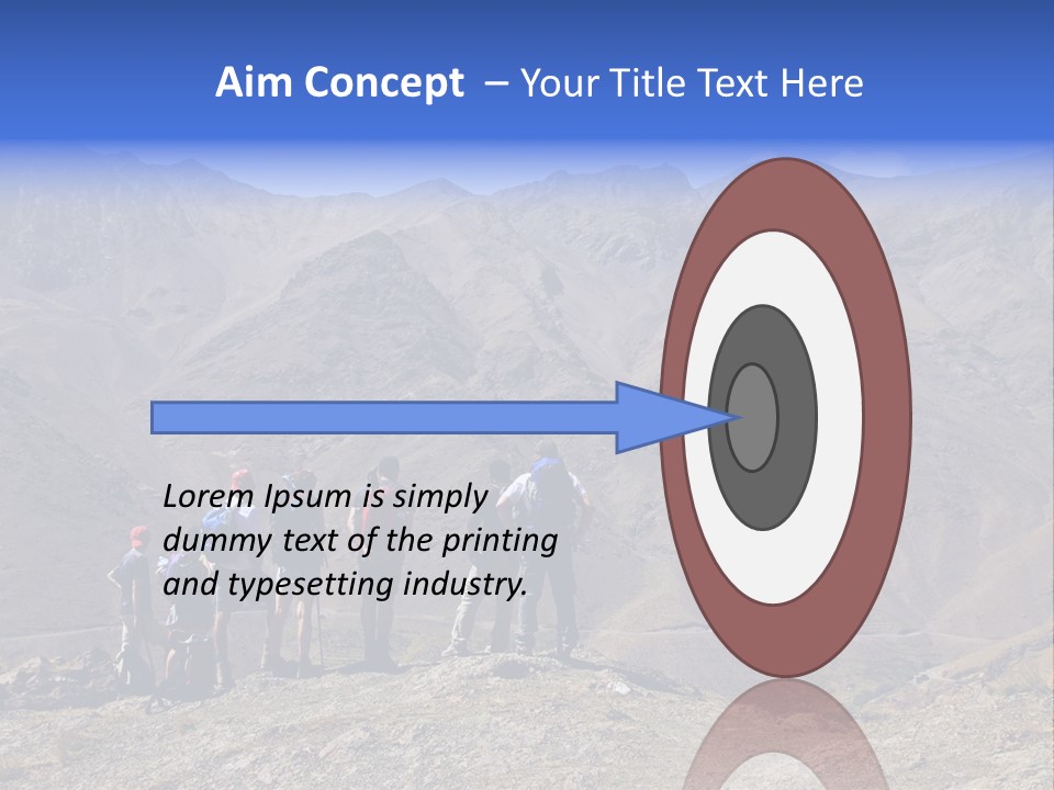 Hiking Amazing Background Landscape PowerPoint Template