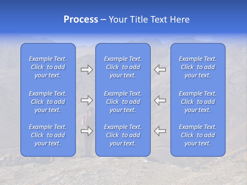 Hiking Amazing Background Landscape PowerPoint Template
