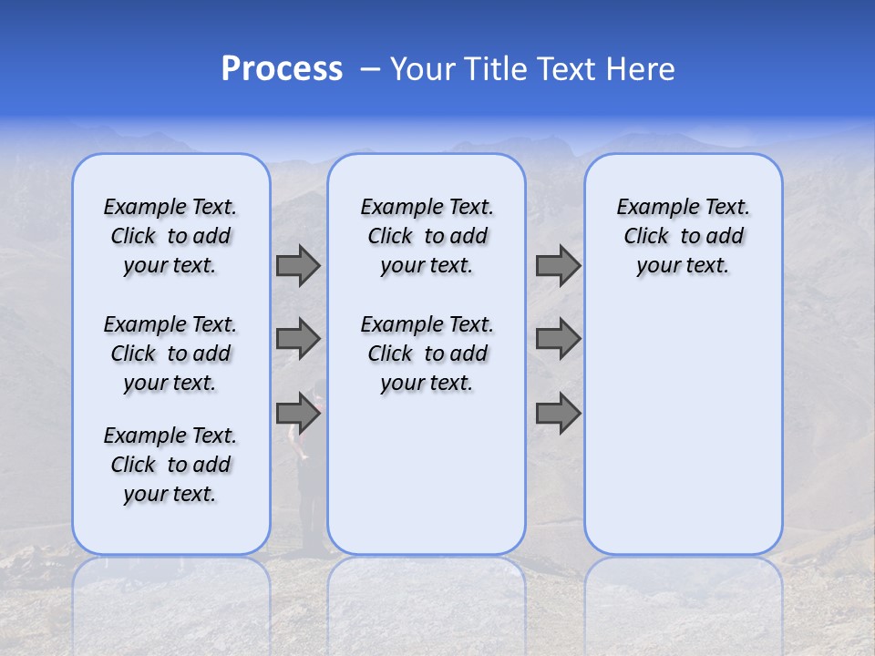 Hiking Amazing Background Landscape PowerPoint Template