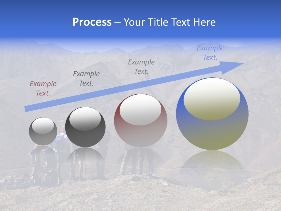 Hiking Amazing Background Landscape PowerPoint Template