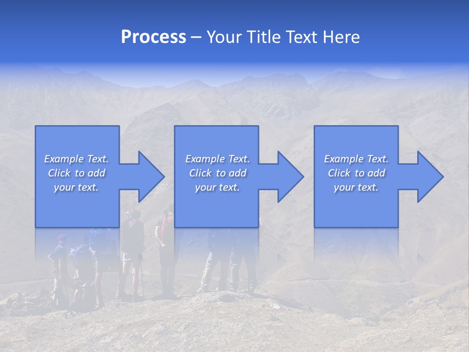 Hiking Amazing Background Landscape PowerPoint Template