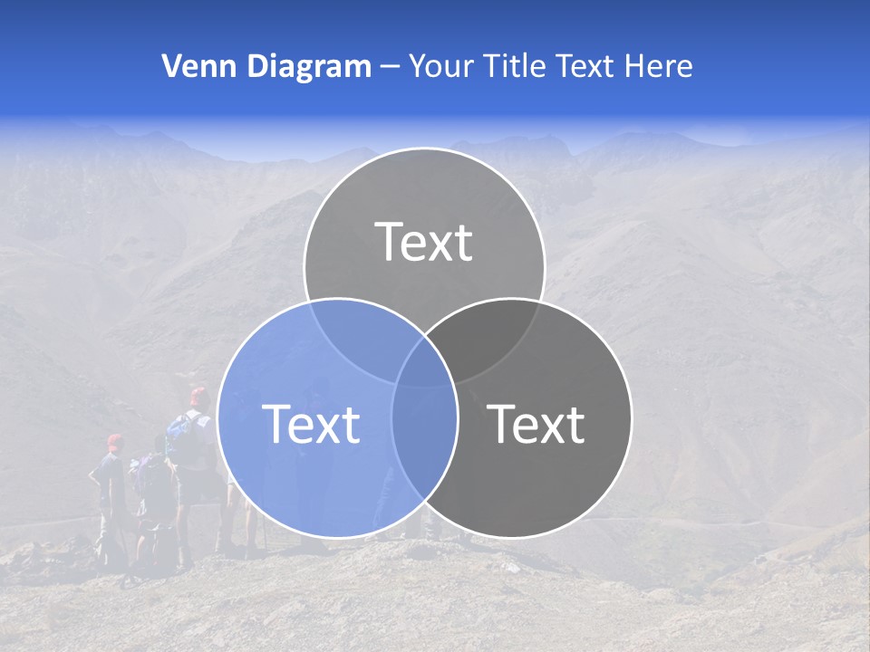 Hiking Amazing Background Landscape PowerPoint Template