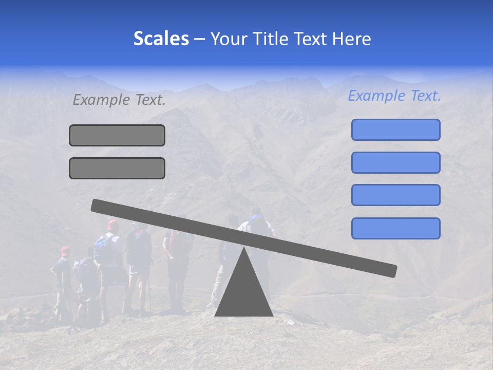 Hiking Amazing Background Landscape PowerPoint Template
