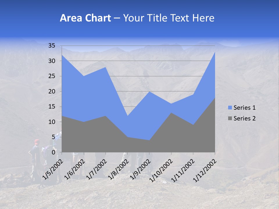 Hiking Amazing Background Landscape PowerPoint Template