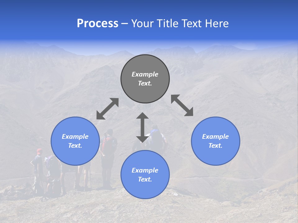 Hiking Amazing Background Landscape PowerPoint Template