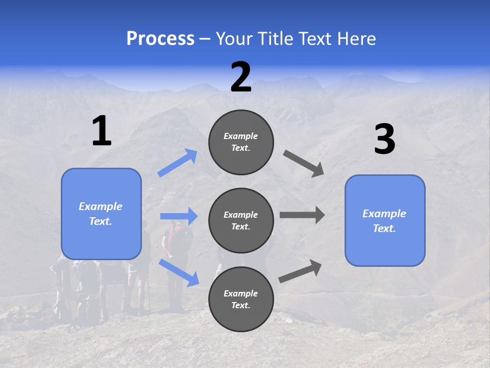 Hiking Amazing Background Landscape PowerPoint Template