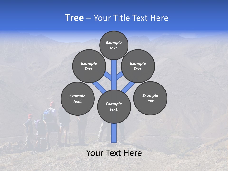 Hiking Amazing Background Landscape PowerPoint Template