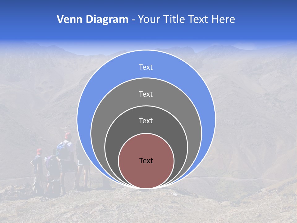 Hiking Amazing Background Landscape PowerPoint Template