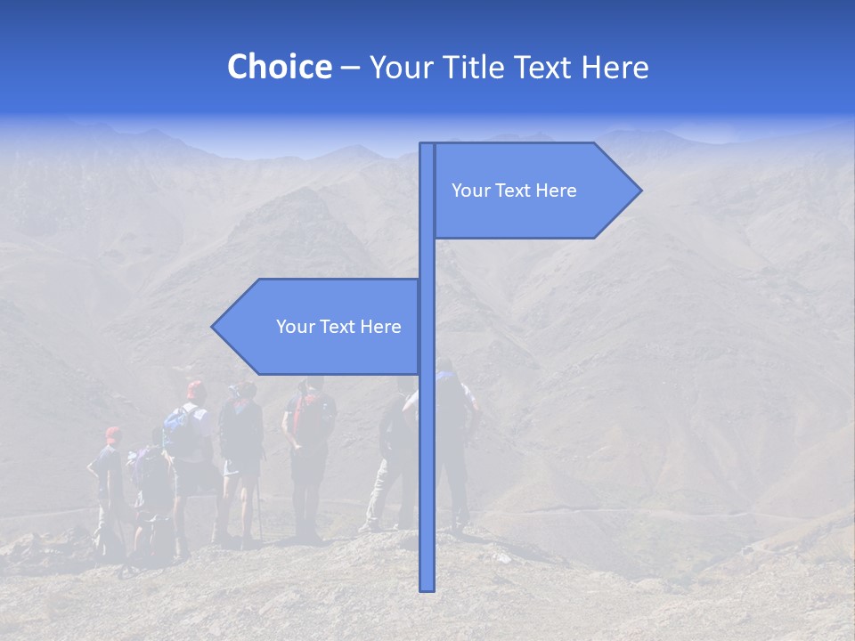 Hiking Amazing Background Landscape PowerPoint Template