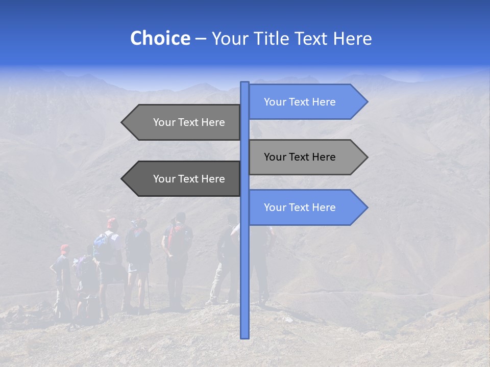 Hiking Amazing Background Landscape PowerPoint Template