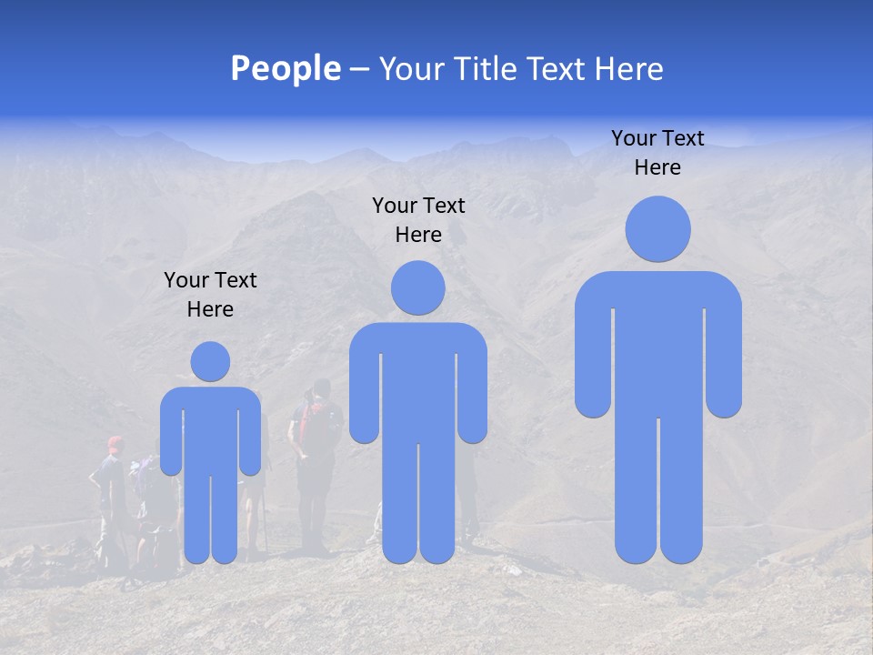 Hiking Amazing Background Landscape PowerPoint Template