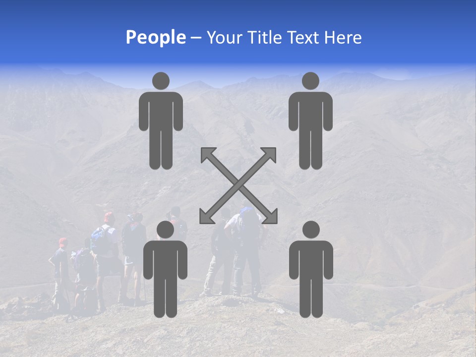 Hiking Amazing Background Landscape PowerPoint Template