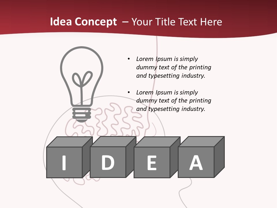 Idea Manipulation Illustration PowerPoint Template