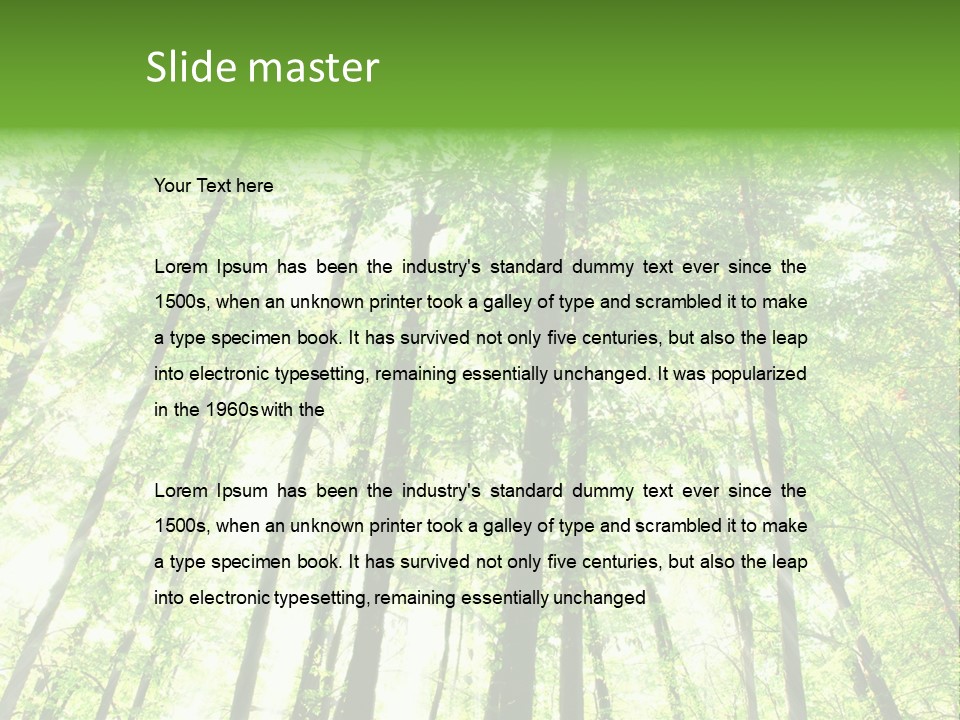 Summer Daylight Outdoor PowerPoint Template