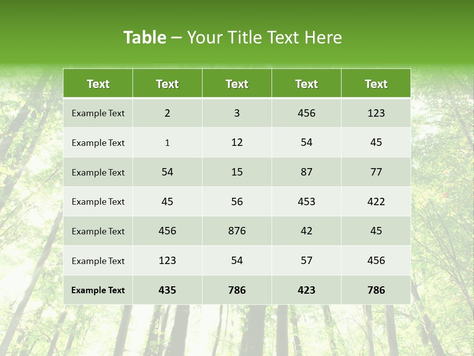 Summer Daylight Outdoor PowerPoint Template