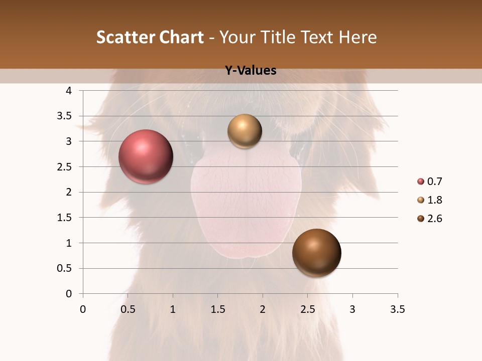 A Brown Dog With His Tongue Hanging Out PowerPoint Template