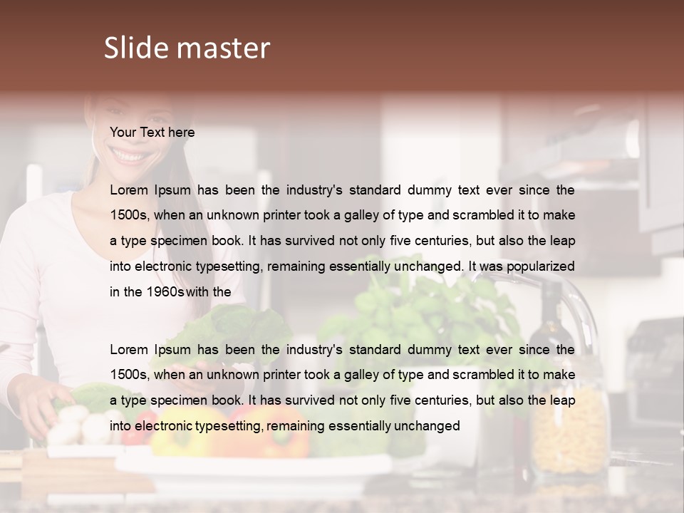Preparing Fresh Eat PowerPoint Template