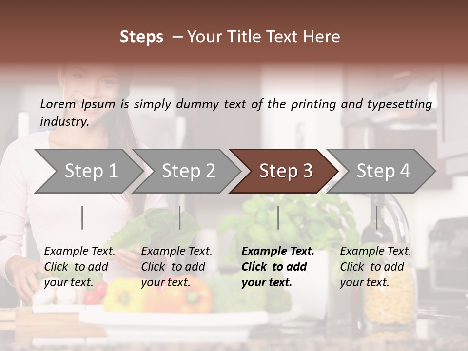 Preparing Fresh Eat PowerPoint Template