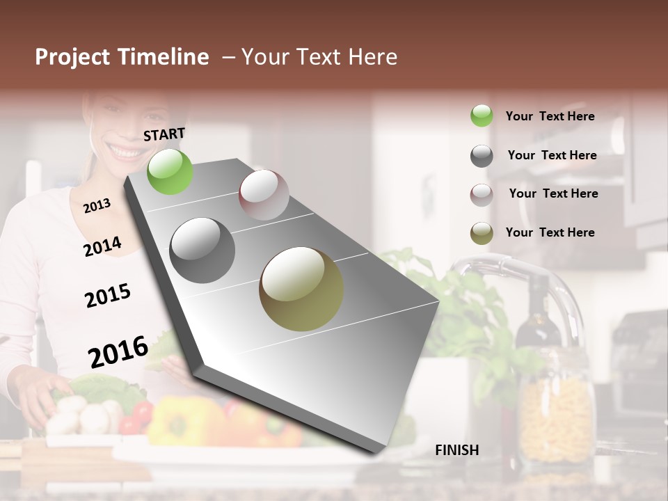 Preparing Fresh Eat PowerPoint Template