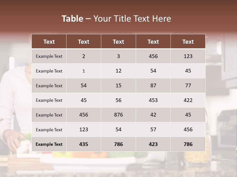 Preparing Fresh Eat PowerPoint Template