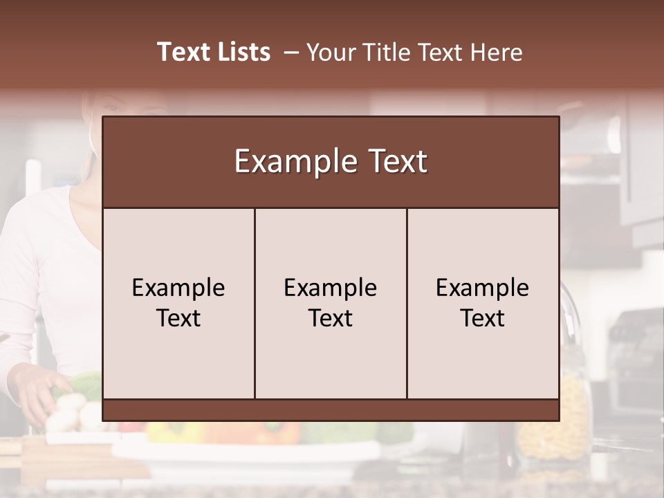 Preparing Fresh Eat PowerPoint Template