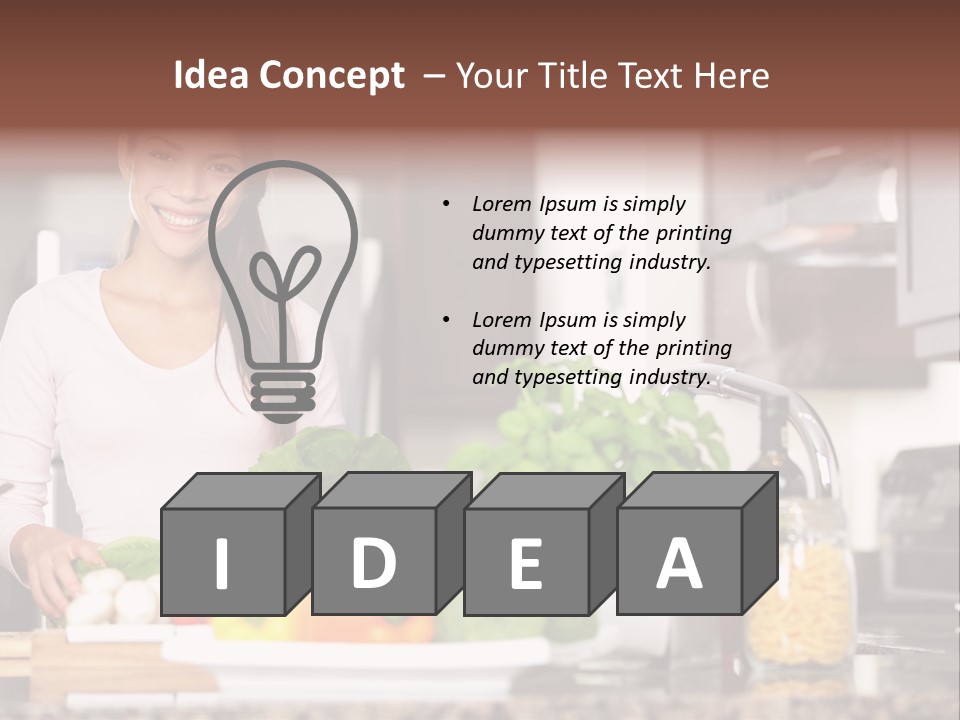 Preparing Fresh Eat PowerPoint Template