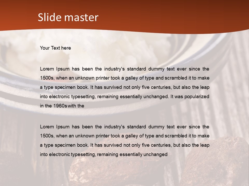 Wood Nut Shea PowerPoint Template