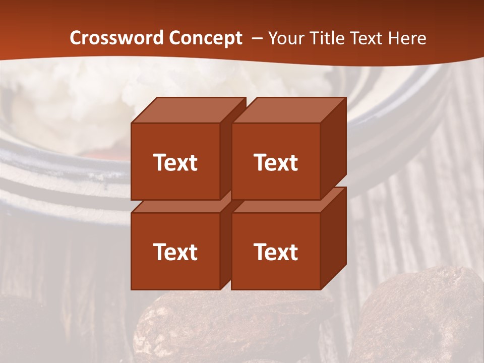 Wood Nut Shea PowerPoint Template