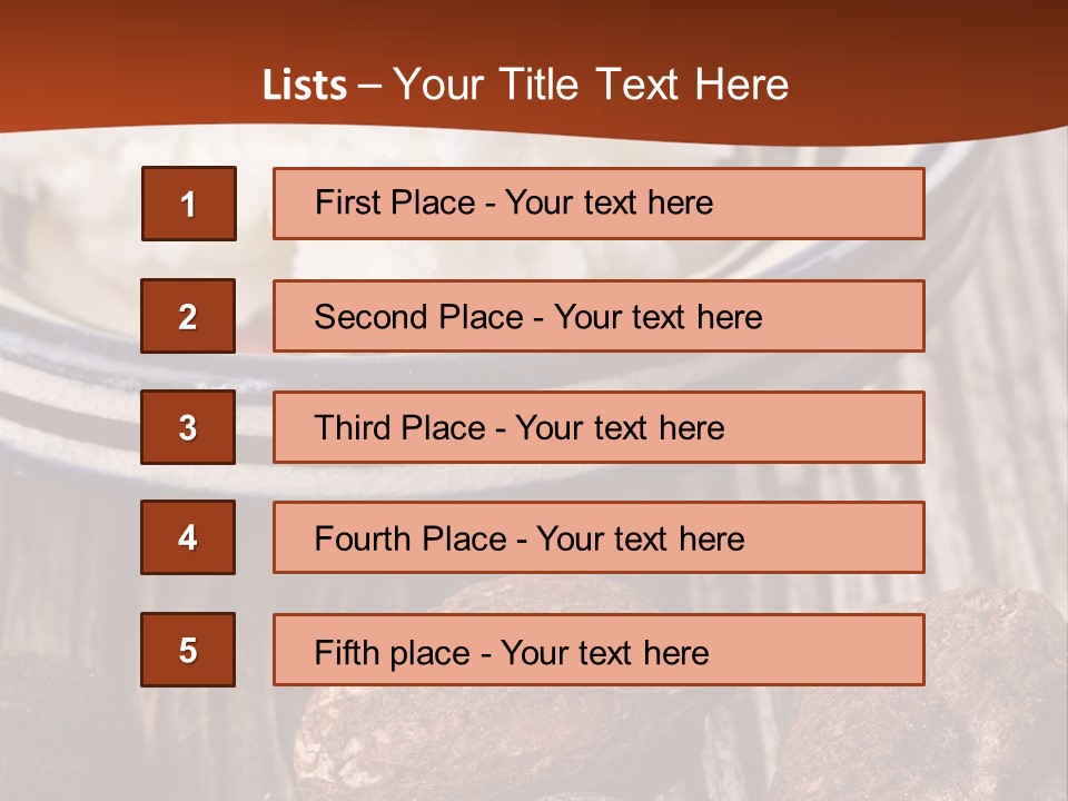 Wood Nut Shea PowerPoint Template