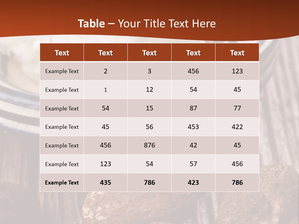 Wood Nut Shea PowerPoint Template