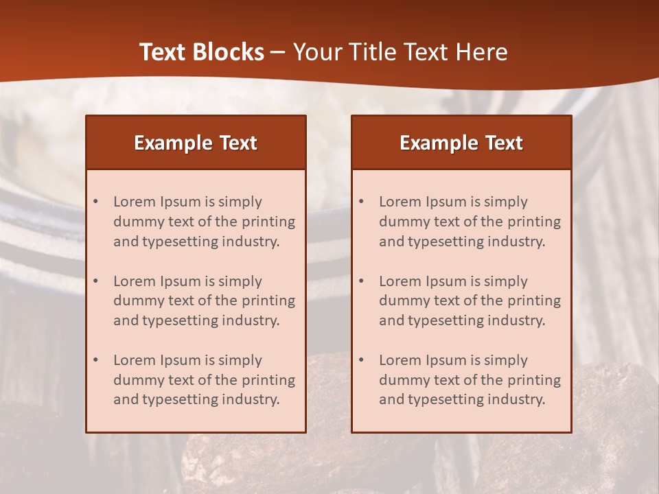 Wood Nut Shea PowerPoint Template