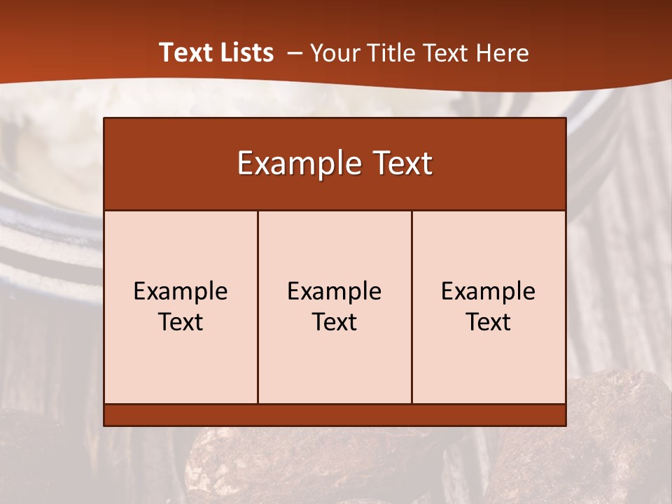 Wood Nut Shea PowerPoint Template
