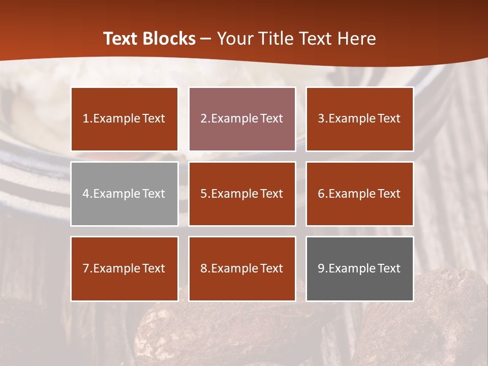 Wood Nut Shea PowerPoint Template
