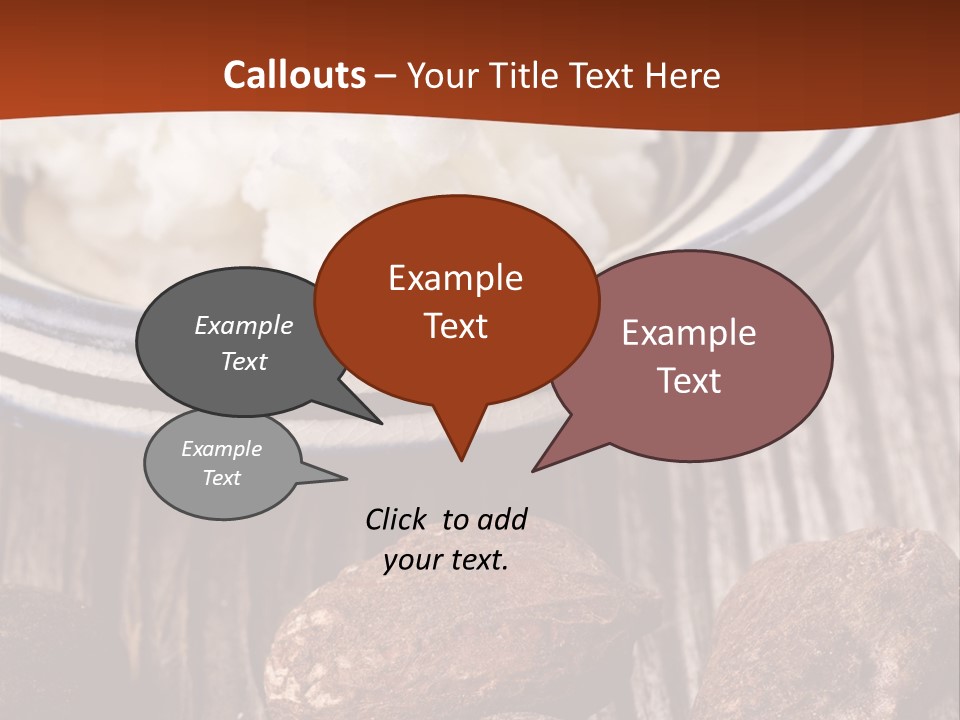 Wood Nut Shea PowerPoint Template