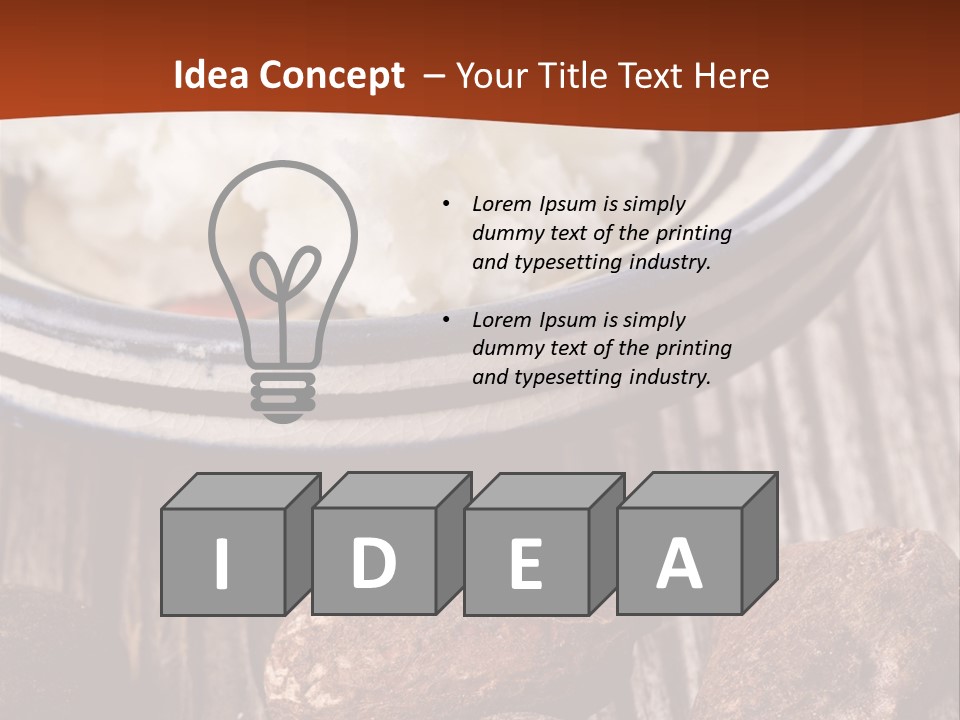 Wood Nut Shea PowerPoint Template