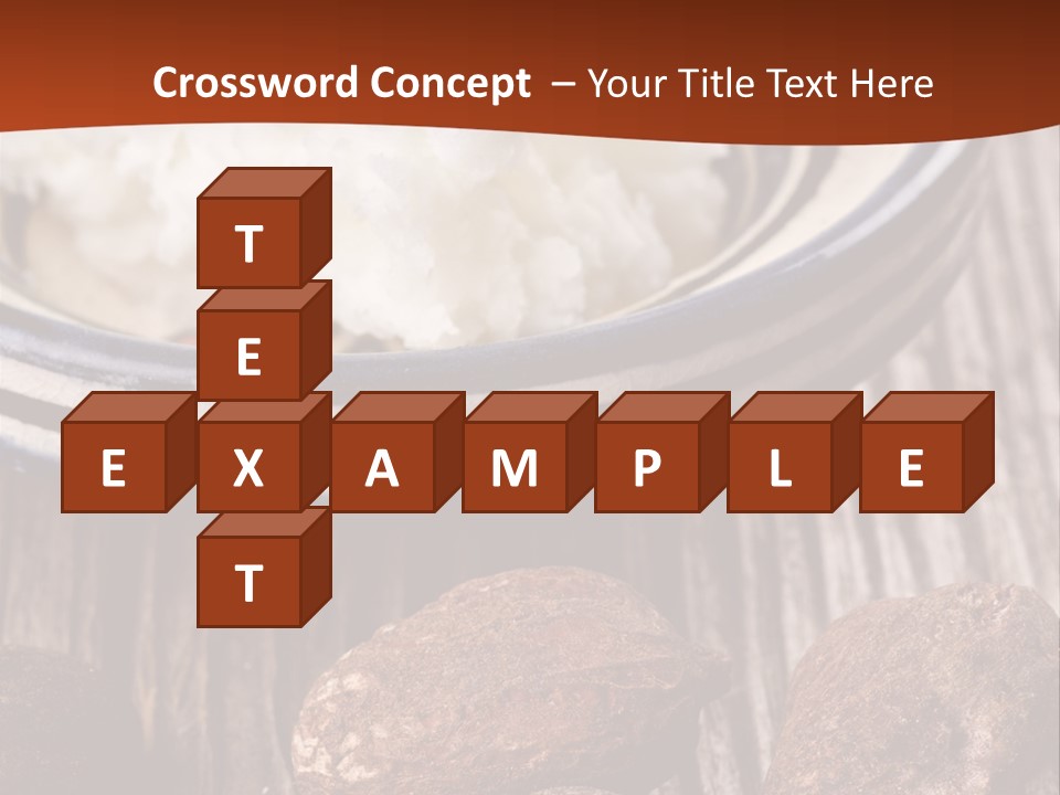 Wood Nut Shea PowerPoint Template