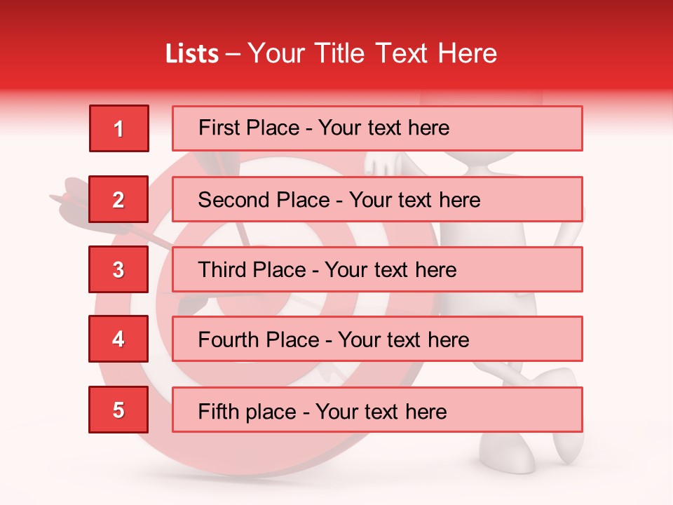 Win Excellence Bullseye PowerPoint Template