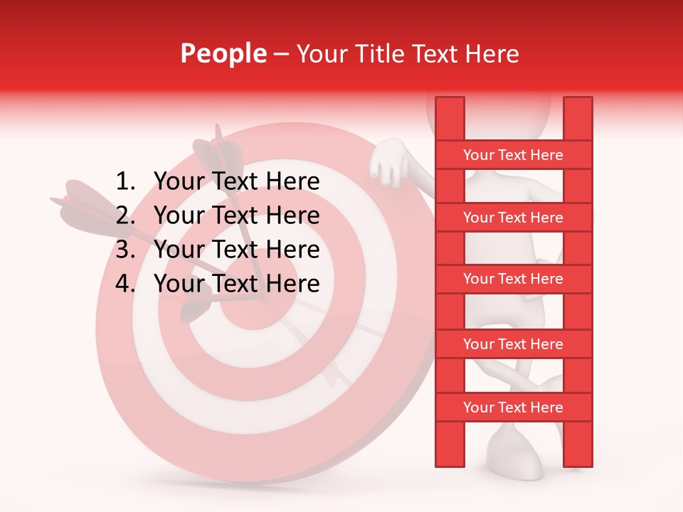 Win Excellence Bullseye PowerPoint Template