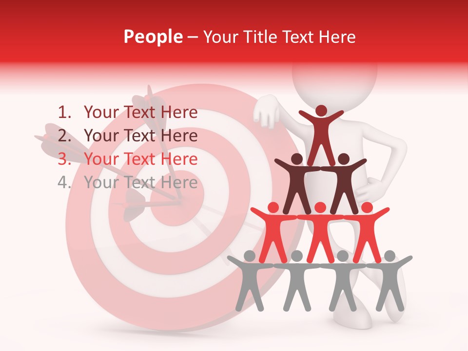 Win Excellence Bullseye PowerPoint Template