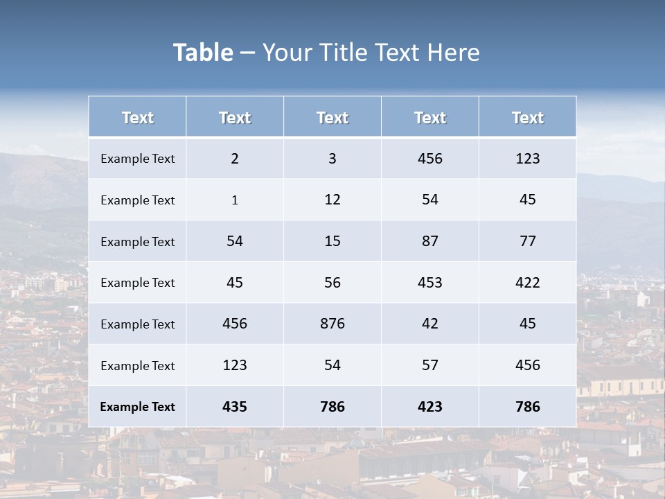 Europe Architecture Building PowerPoint Template