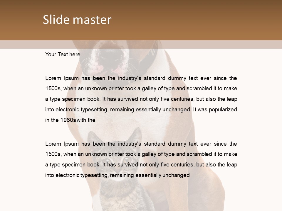 Courageous Breed Animals PowerPoint Template