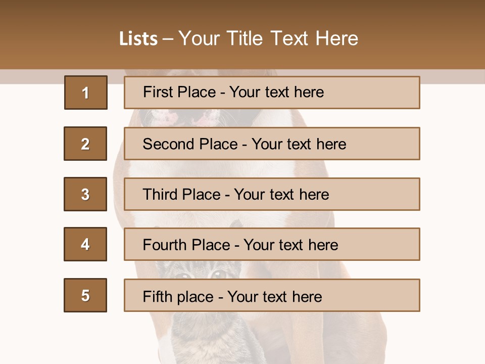 Courageous Breed Animals PowerPoint Template