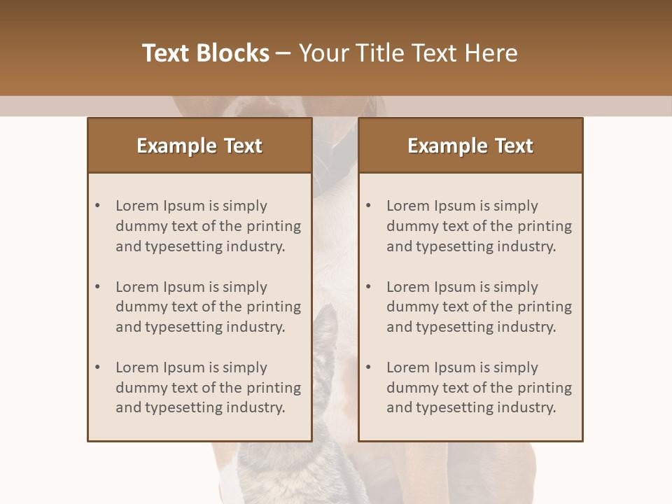 Courageous Breed Animals PowerPoint Template