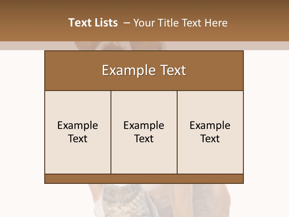 Courageous Breed Animals PowerPoint Template