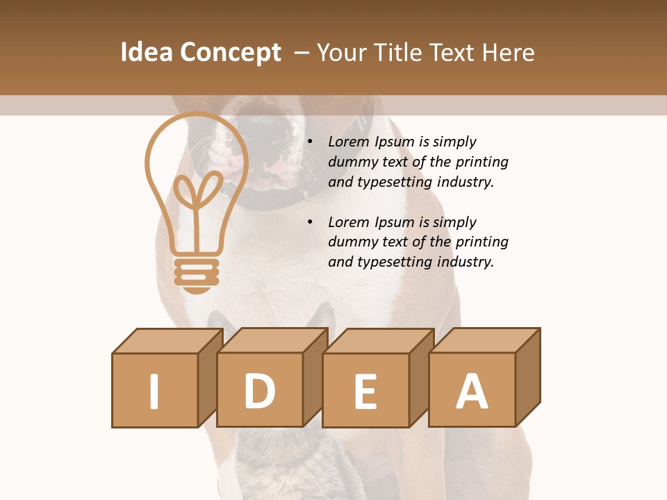 Courageous Breed Animals PowerPoint Template