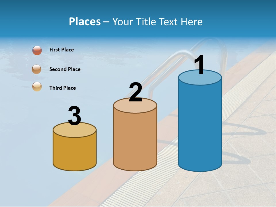 Water Bright Summer PowerPoint Template